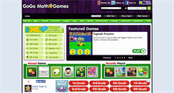 Desktop Screenshot of gogomathgames.com